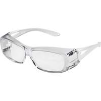 X350 OTG Safety Glasses, Clear Lens, Anti-Scratch, ANSI Z87+/Meets/Exceeds CSA Z94.3 Helyx Safety & Industrial Supplies