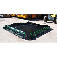 Berme Ultra-Containment Berm, Capacit&eacute; 179 gal. US, 4' la x 6' lo x 12" h, Paroi &agrave; piquets Helyx Safety & Industrial Supplies