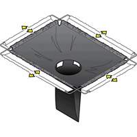 Square Ultra-Drain Guard&reg; Catch Basin Insert with Overflow Port, Oil & Sediment, 16" - 28" L x 20" - 36" W Helyx Safety & Industrial Supplies