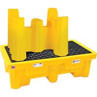 Syst&egrave;me de confinement Ultra-Drum sans drain pour 4 barils, 53" lo x 53" la x 77,8" ha, 3000 gal. US Capacit&eacute; Helyx Safety & Industrial Supplies