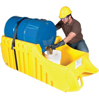 Drum Dolly, 26.5" L x 26.5" W x 5" H, 800 US gal. Spill Cap. Helyx Safety & Industrial Supplies