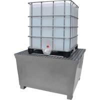 Ultra-IBC Spill Pallet en acier, Capacit&eacute; de d&eacute;versement 370 gal. US, 57,6" x 34,7" x 56,9" Helyx Safety & Industrial Supplies