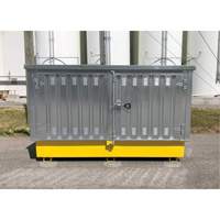 Ultra-Twin IBC en acier avec couvercle rigide, 123,4" lo x 73,4" la x 66,4" h, Capacit&eacute; de charge 12250 lb Helyx Safety & Industrial Supplies