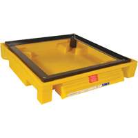 Single Drum Ultra-Safety Cabinet Bladder System, 37,8" lo x 37,8" la x 6,3" h, Capacit&eacute; de charge 1500 lb Helyx Safety & Industrial Supplies