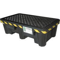 Ultra-Spill Pallet mod&egrave;le &eacute;conomique, 2 barils, Capacit&eacute; de d&eacute;versement 66 gal. US, 53" x 29" x 16,5" Helyx Safety & Industrial Supplies