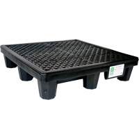 Ultra-Spill Pallet mod&egrave;le &eacute;conomique, 4 barils, Capacit&eacute; de d&eacute;versement 66 gal. US, 53" x 53" x 11,8" Helyx Safety & Industrial Supplies