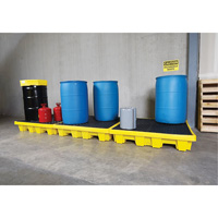 4-Drum Nestable Ultra-Spill Pallet&reg;, 66 US gal. Spill Capacity, 51" x 51" x 10" Helyx Safety & Industrial Supplies