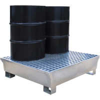 2-Drum Steel Ultra-Spill Pallet&reg;, 68 US gal. Spill Capacity, 47.2" x 31.4" x 17.4" Helyx Safety & Industrial Supplies