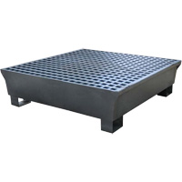 4-Drum Steel Ultra-Spill Pallet&reg;, 68 US gal. Spill Capacity, 49.1" x 47.1" x 10.9" Helyx Safety & Industrial Supplies