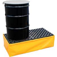 2-Drum Flexible Ultra-Spill Pallet&reg;, 66 US gal. Spill Capacity, 48" x 24" x 14" Helyx Safety & Industrial Supplies