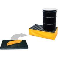 2-Drum Flexible Ultra-Spill Pallet&reg;, 66 US gal. Spill Capacity, 48" x 24" x 14" Helyx Safety & Industrial Supplies