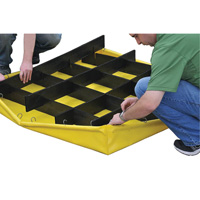 4-Drum Flexible Ultra-Spill Pallet&reg;, 66 US gal. Spill Capacity, 48" x 48" x 7" Helyx Safety & Industrial Supplies
