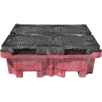 4-Drum Ultra-Spill King&reg; Drum Spill Pallet, 85 US gal. Spill Capacity, 51" x 51" x 17.5" Helyx Safety & Industrial Supplies