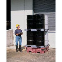 4-Drum Ultra-Spill King&reg; Flat Deck Spill Pallet, 85 US gal. Spill Capacity, 51" x 51" x 17.5" Helyx Safety & Industrial Supplies