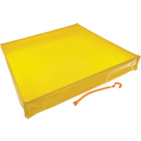 Flexible Ultra-Utility Tray, 30" lo x 30" la x 4,8" h, Cap. de d&eacute;versement 9,5 gal. US Helyx Safety & Industrial Supplies