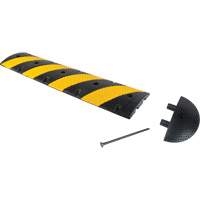 Speed Bump Kit, Rubber, 4' L x 11" W x 2" H Helyx Safety & Industrial Supplies