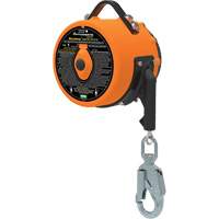 Latchways Sealed Self-Retracting Lanyard, 85', 1 Leg, Stainless Steel Cable, Snap Hook Harness Connector Helyx Safety & Industrial Supplies
