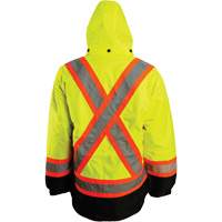 7-in-1 Jacket, Polyester, High Visibility Orange, Small Helyx Safety & Industrial Supplies