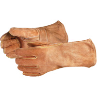 Gants de soudage bruns de luxe Endura 505BS, Cuir de vache refendu, Taille Grand Helyx Safety & Industrial Supplies
