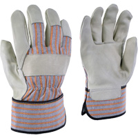 Gants de travail ray&eacute;s 24-61, T-petit, Paume en Cuir fleur de vache Helyx Safety & Industrial Supplies