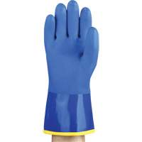 AlphaTec&reg; 23-202 PVC Gloves, Size 8, 11.8" L, Cotton, Fleece Inner Lining Helyx Safety & Industrial Supplies