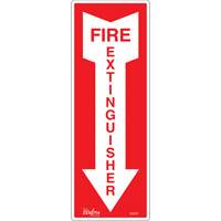 Enseigne Fire Extinguisher, 5" x 14", Vinyle, Anglais avec pictogramme Helyx Safety & Industrial Supplies