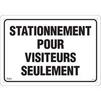 Enseigne  Stationnement pour visiteurs , 14" x 20", Aluminium, Français Helyx Safety & Industrial Supplies
