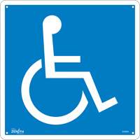 Enseigne de s&eacute;curit&eacute; conforme &agrave; la CSA - Handicap, 12" x 12", Aluminium, Pictogramme Helyx Safety & Industrial Supplies