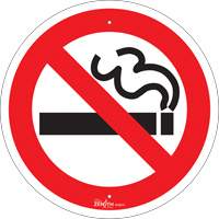 Enseigne de s&eacute;curit&eacute; conforme &agrave; la CSA - No Smoking, 12" x 12", Aluminium, Pictogramme Helyx Safety & Industrial Supplies