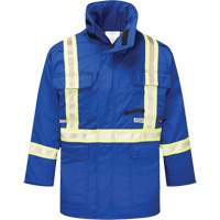 Avenger 9 oz. Flame Resistant Insulated Parka, Small, Royal Blue Helyx Safety & Industrial Supplies