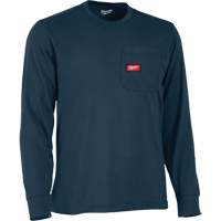 T-shirt &agrave; manches longues avec poches Gridiron, Hommes, Petit, Bleu Helyx Safety & Industrial Supplies