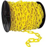 Chaîne de s&eacute;curit&eacute; en plastique robuste, Vert, Maillon de 2", 120' de long Helyx Safety & Industrial Supplies