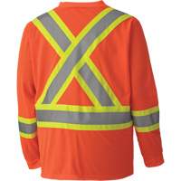 6984 Chandail de s&eacute;curit&eacute; &agrave; manches longues pour circulation en micromaille, Petit, Orange haute visibilit&eacute; Helyx Safety & Industrial Supplies