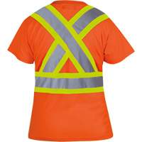 6948 T-shirt de s&eacute;curit&eacute; en il-de-perdrix pour femme, Polyester, T-petit, Orange haute visibilit&eacute; Helyx Safety & Industrial Supplies