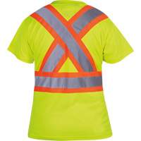 6949 T-shirt de s&eacute;curit&eacute; en il-de-perdrix pour femme, Polyester, T-petit, Jaune lime haute visibilit&eacute; Helyx Safety & Industrial Supplies
