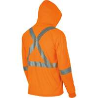 6964 Chandail &agrave; capuchon de s&eacute;curit&eacute; en il-de-perdrix, Petit, Orange haute visibilit&eacute; Helyx Safety & Industrial Supplies