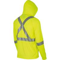 6965 Chandail &agrave; capuchon de s&eacute;curit&eacute; en il-de-perdrix, Petit, Jaune lime haute visibilit&eacute; Helyx Safety & Industrial Supplies