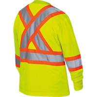 6969 Chandail de s&eacute;curit&eacute; &agrave; manches longues en il-de-perdrix pour femme, Polyester, T-petit, Jaune lime haute visibilit&eacute; Helyx Safety & Industrial Supplies