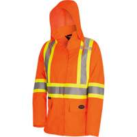 5626W Parka matelass&eacute; de s&eacute;curit&eacute; 300D The Rock, Polyester/Polyur&eacute;thane, Orange haute visibilit&eacute;, T-petit Helyx Safety & Industrial Supplies