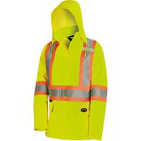 5628W Parka matelass&eacute; de s&eacute;curit&eacute; 300D The Rock, Polyester/Polyur&eacute;thane, Jaune lime haute visibilit&eacute;, T-petit Helyx Safety & Industrial Supplies