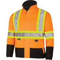 5770 Manteau de s&eacute;curit&eacute; imperm&eacute;able r&eacute;versible, Polyester/Polyur&eacute;thane, Orange haute visibilit&eacute;, Petit Helyx Safety & Industrial Supplies