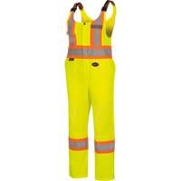 6000W Women's High-Visibility Traffic Safety Overalls, Polyester, X-Small, High Visibility Lime-Yellow Helyx Safety & Industrial Supplies