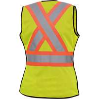 489 Veste de s&eacute;curit&eacute; d&eacute;tachable haute visibilit&eacute;, Jaune lime haute visibilit&eacute;, T-petit, Polyester Helyx Safety & Industrial Supplies