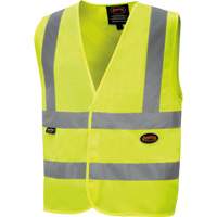 6886 Veste de s&eacute;curit&eacute; haute visibilit&eacute; en tricot chaîne, Jaune lime haute visibilit&eacute;, Petit, Polyester Helyx Safety & Industrial Supplies