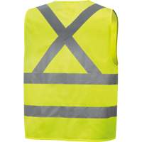 6886 Veste de s&eacute;curit&eacute; haute visibilit&eacute; en tricot chaîne, Jaune lime haute visibilit&eacute;, Petit, Polyester Helyx Safety & Industrial Supplies