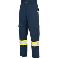 7764 Pantalons de s&eacute;curit&eacute; ignifuges et r&eacute;sistants aux arcs &eacute;lectriques &agrave; haute visibilit&eacute; 88/12 FR-Tech, 30, x 32, Bleu marin Helyx Safety & Industrial Supplies