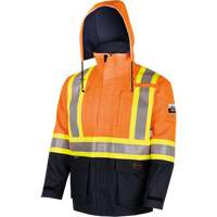 4484 Defender&reg; FR/Arc/Antistatic Trilaminate Safety Jacket, Small, Black/High Visibility Orange, 11 cal/cm² Helyx Safety & Industrial Supplies