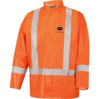 5990J Super Heavy-Duty FR/Arc Resistant Safety Rain Jacket, Small, High Visibility Orange, 11 cal/cm² Helyx Safety & Industrial Supplies