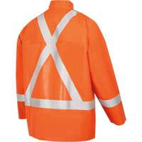 5990J Super Heavy-Duty FR/Arc Resistant Safety Rain Jacket, Small, High Visibility Orange, 11 cal/cm² Helyx Safety & Industrial Supplies