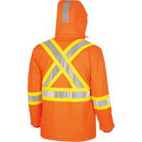 5884 Flash-Gard&reg; FR/Arc-Rated Waterproof Jacket with Hood, Small, High Visibility Orange, 51 cal/cm² Helyx Safety & Industrial Supplies